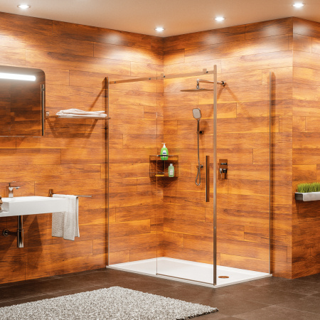 Душевой уголок (120х100) WasserKRAFT Alme 15R10